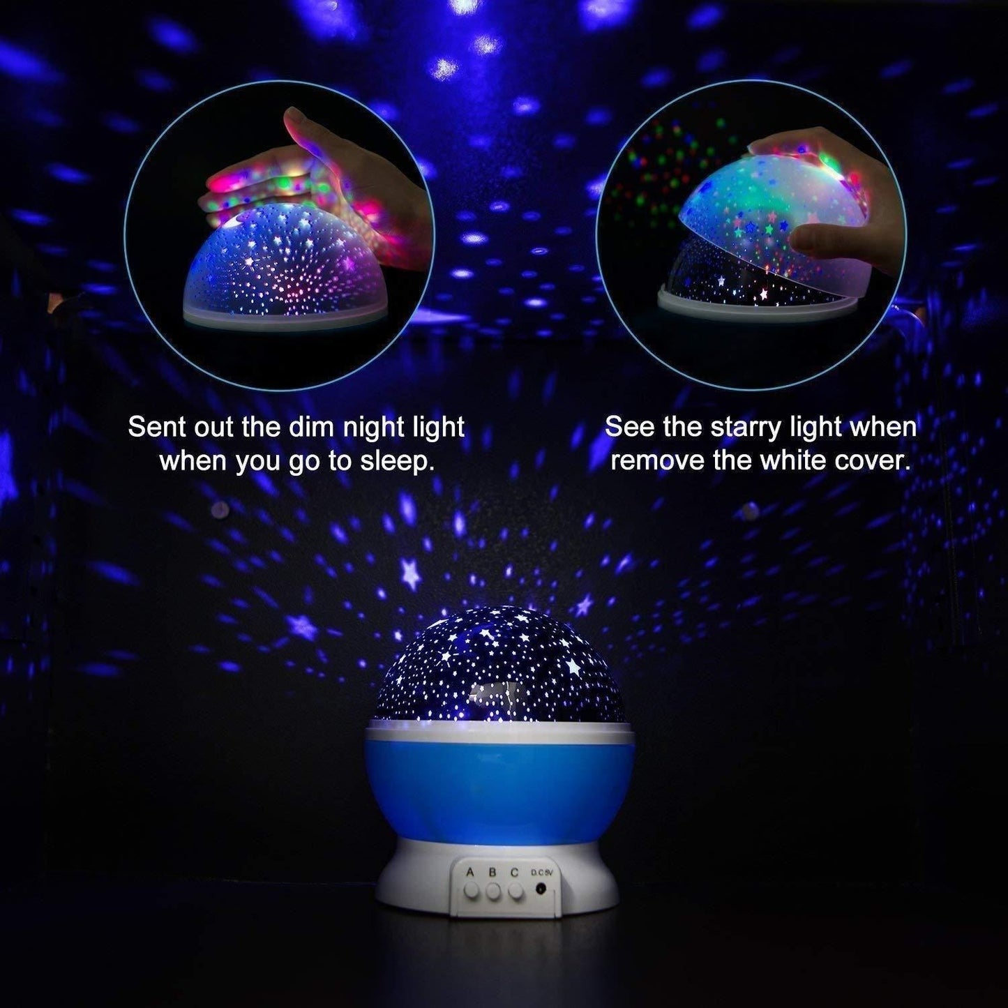 Color Changing Rotating Projection Lamp