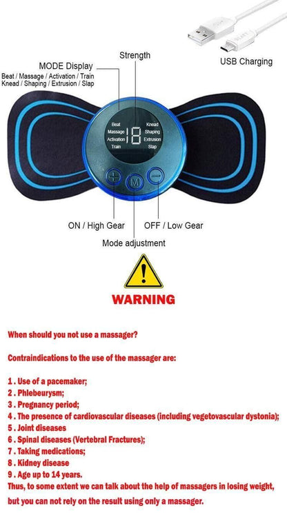 EMS Butterfly Body Massager